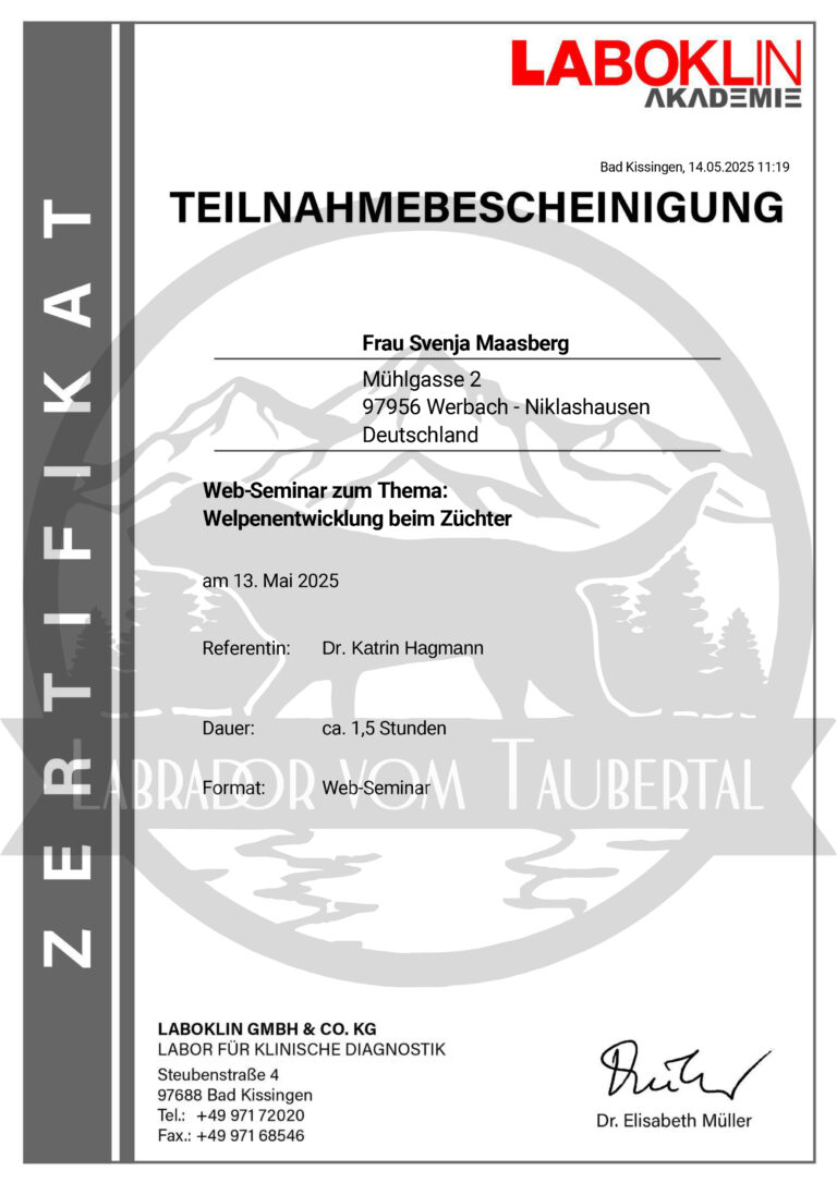 ZertifikatSchulungWelpenentwicklung